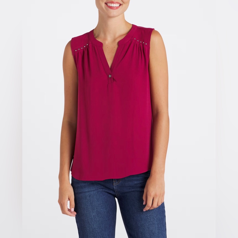 NWT Women's Sleeveless Pink Top